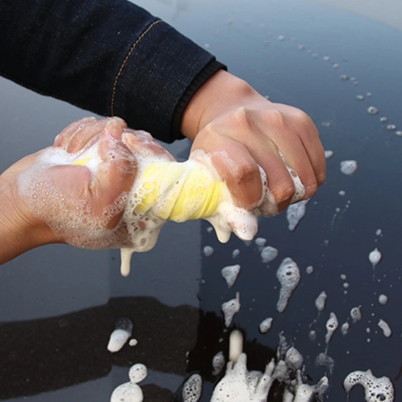 

1 Pcs Car Wash Sponge Multifunctional Strong Absorbent PVA Sponge Car Washing Household Cleaning Tools Random Color