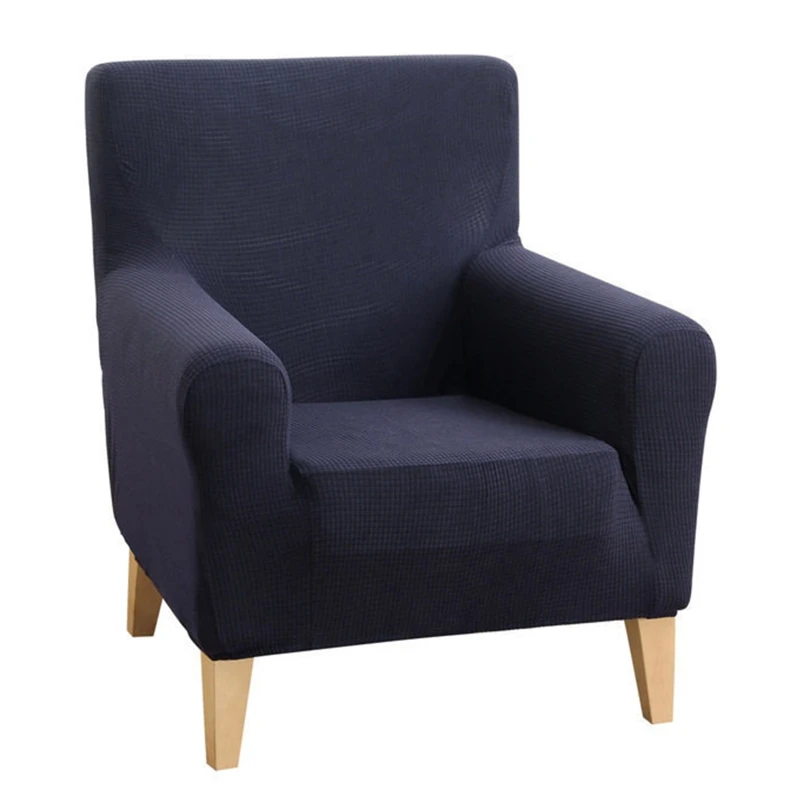 

57BB Waterproof Sloping Arm King Back Chair Cover Elastic Armchair Sofa Protector