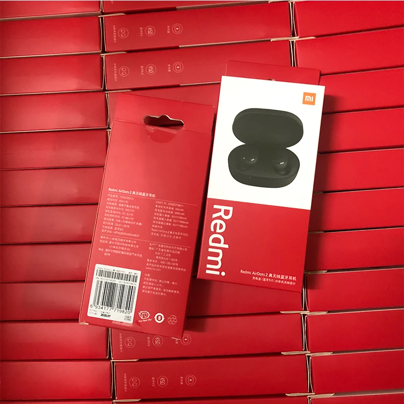 10 шт./лот оригинальные Xiaomi Redmi Airdots 2 TWS умные наушники True Wireless Bluetooth 5 0 mi |