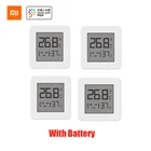 Оригинальный Bluetooth-термометр XIAOMI Mijia 2, беспроводной умный электрический цифровой гигрометр, термометр, работает с приложением Mijia