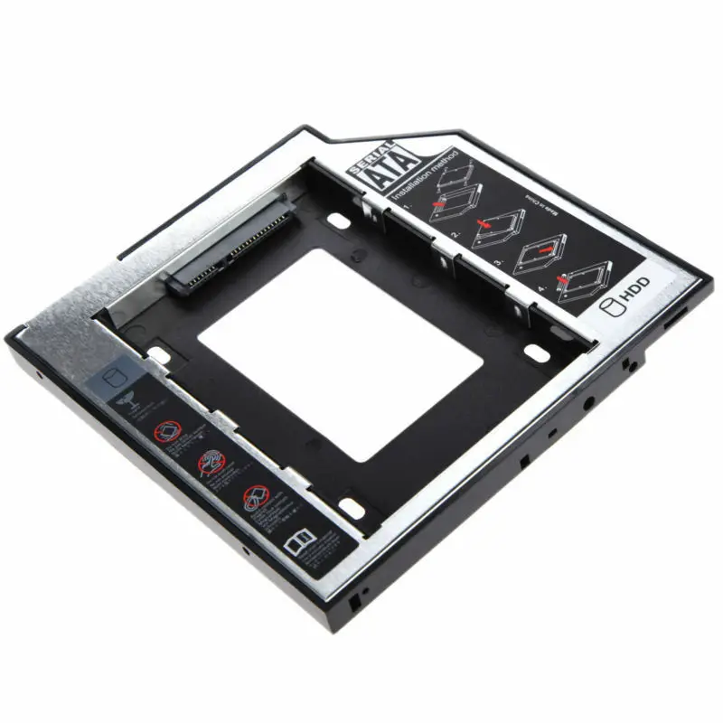 Фото Второй 2-й жесткий диск Caddy 9 5 мм SATA 3 0 для 2 ''SSD чехол адаптер ноутбука CD DVD-ROM Второй 2-й жесткий диск Caddy 9 5 мм SATA 3 0 для 2 ''SSD чехол адаптер ноутбука CD DVD-ROM