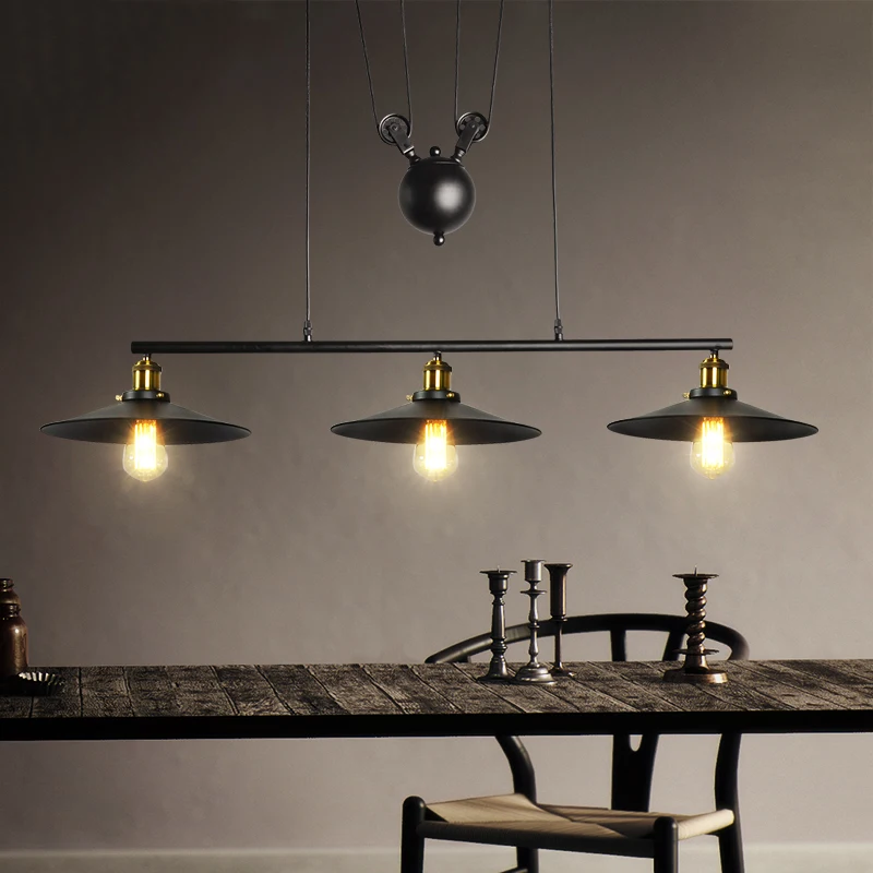Vintage Loft Retro Lamps Lights Umbels Restaurant Living Room Dining Room Bar Cafe Pub Club Office Hall Chandelier Pendant Lamp