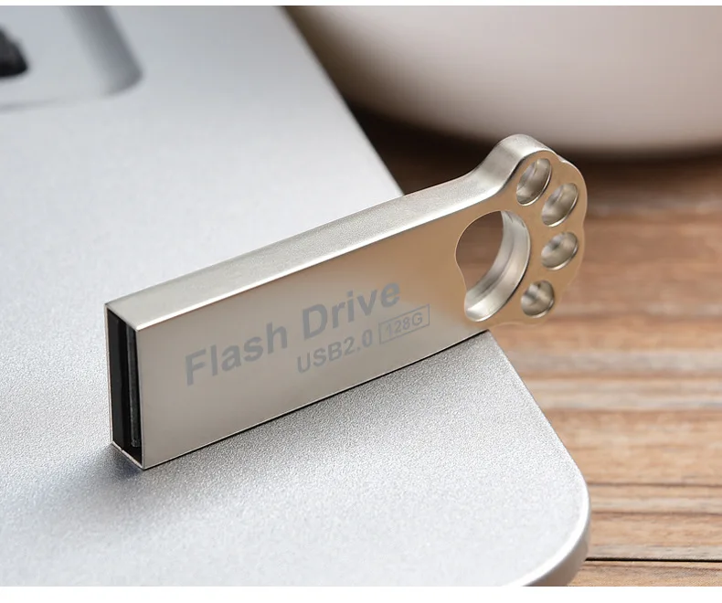 Металлический флеш накопитель в виде кошачьей лапы 2 0 ГБ 32 64 16 высокоскоростной Usb