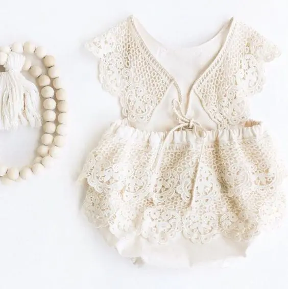 

Newborn Infant Baby Girls Romper Lace Ruffles Tutu Jumpsuit Birthday Costumes Cute Girl Clothes 0-3Y