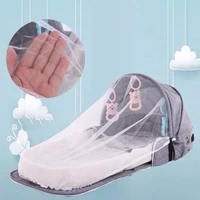 multifunctional portable folding travel bed anti mosquito crib mother bag backpack baby bed diaper changing table pads outdoor