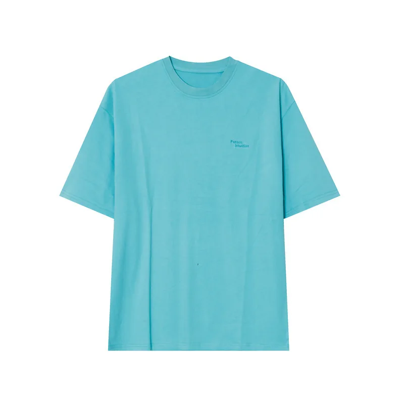 

Summer new products Korean style simple solid color T-shirt men's letters short-sleeved shirt men M1-T-T010