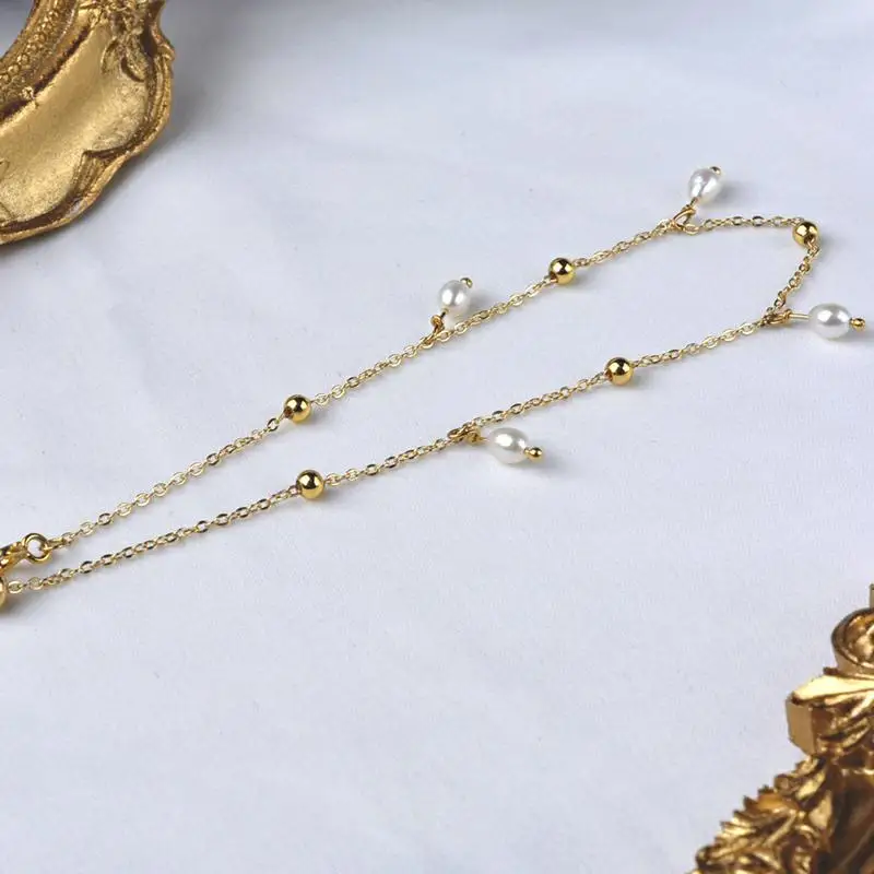 Цепочка ZHIXI из натуральной пресной кожи заполненная золотом 14 карат оригинальный