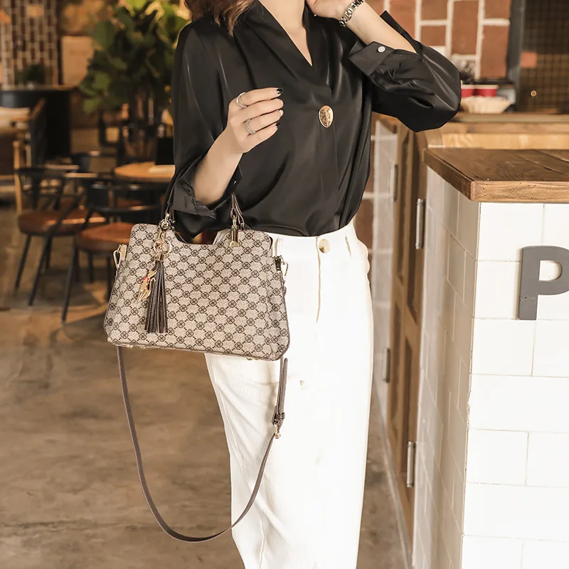 Spring/Summer New Products Bag Women 2021 New Korean Version Easy-to-fit Fashion Print Atmospheric Handbag One-Shoulder Diagonal