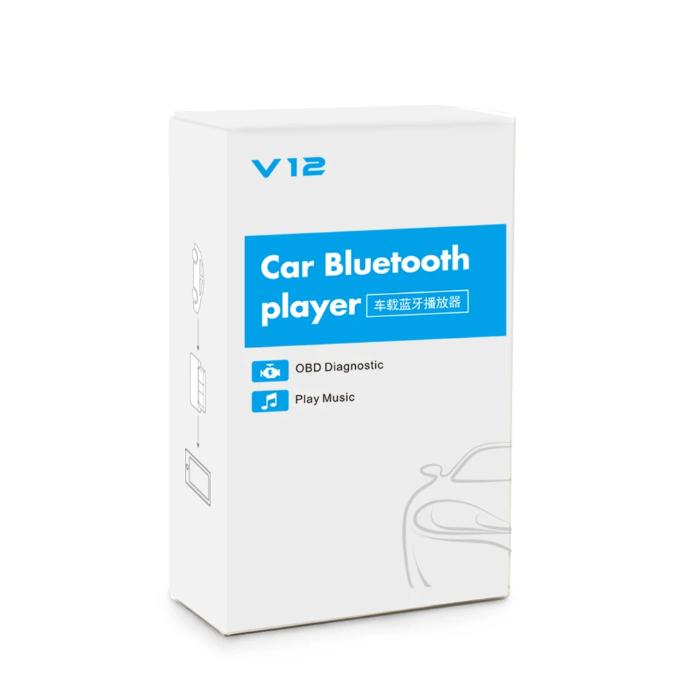 OBD BT музыкальный плеер и FM передатчик автомобильный диагностический сканер