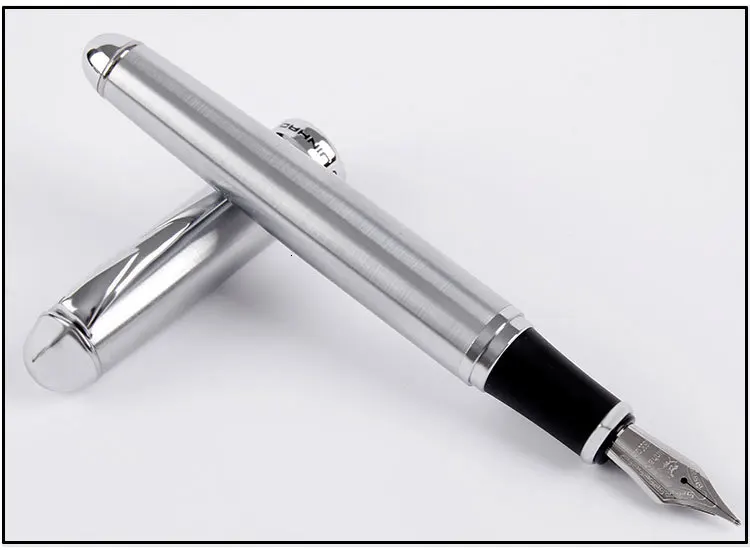 Высококачественная Роскошная перьевая ручка Jinhao x750, чернильная ручка Iraurita, полностью металлический зажим 0,5 мм, канцелярская ручка stilografica 03831