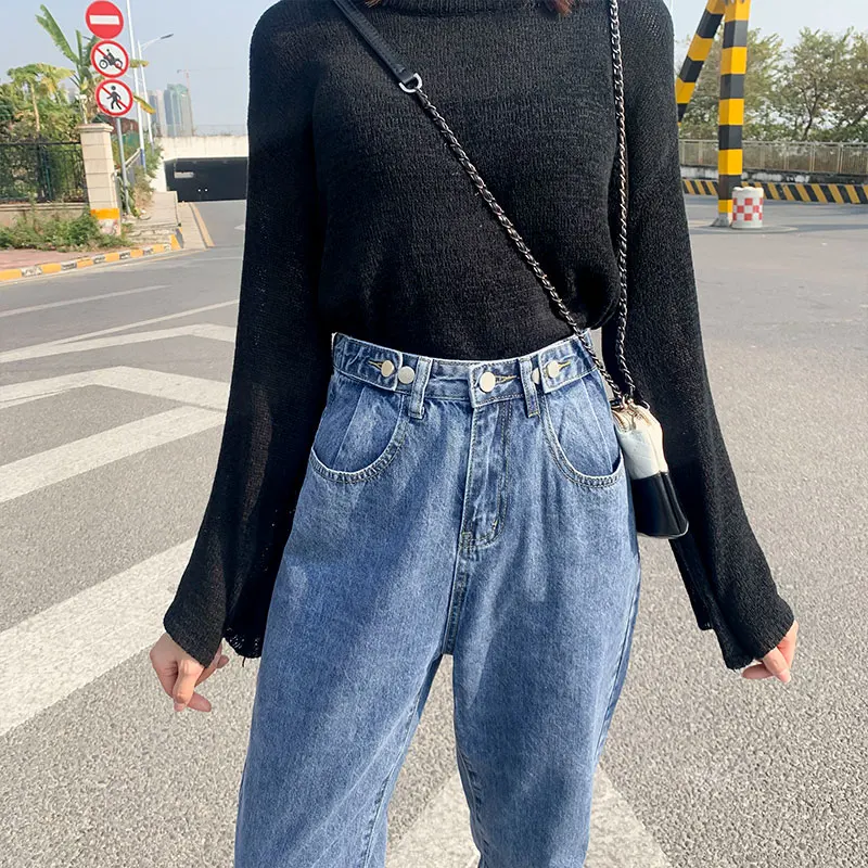 

2021 New Women's High Waist Multi-Buckle Adjustment Slimming Harem Pants
