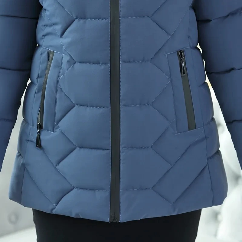 Mother Dress Winter Women Autumn/Winter Padded Coat Lady Short Padded Jacket Middle-Aged Padded Cotton Clothes Outwear