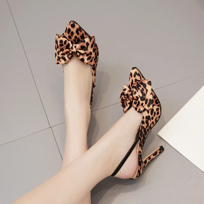 MeiLiKeLin/новая обувь туфли лодочки на высоком каблуке с леопардовым принтом