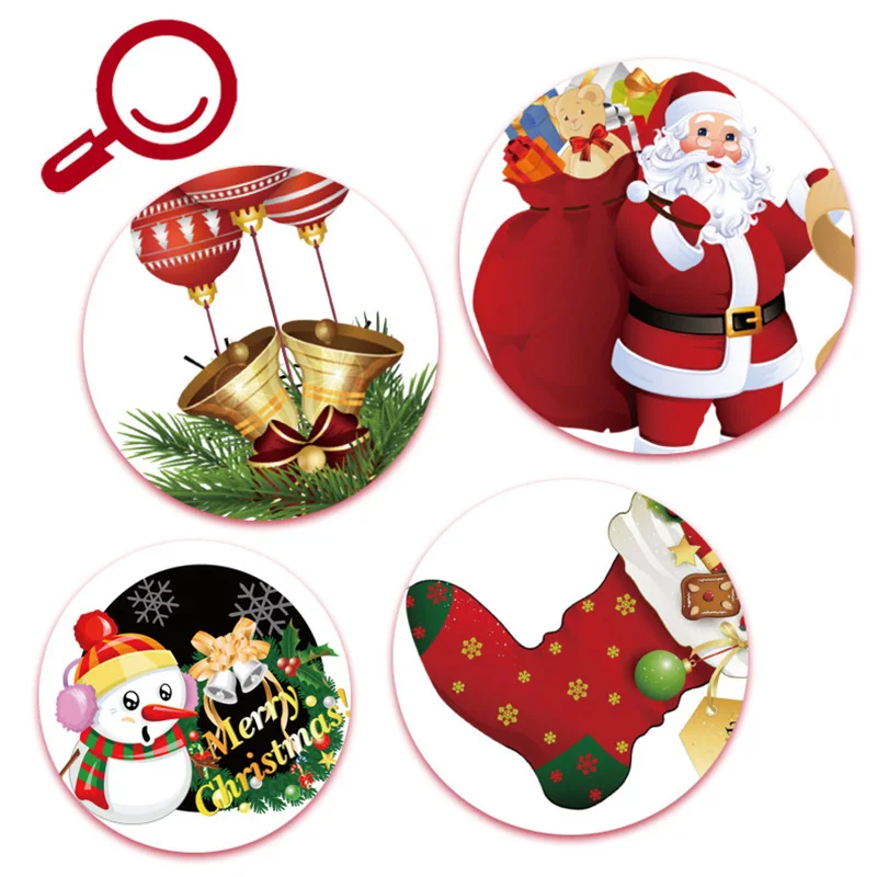 Виниловые наклейки на стену Рождественское украшение для праздника креативное