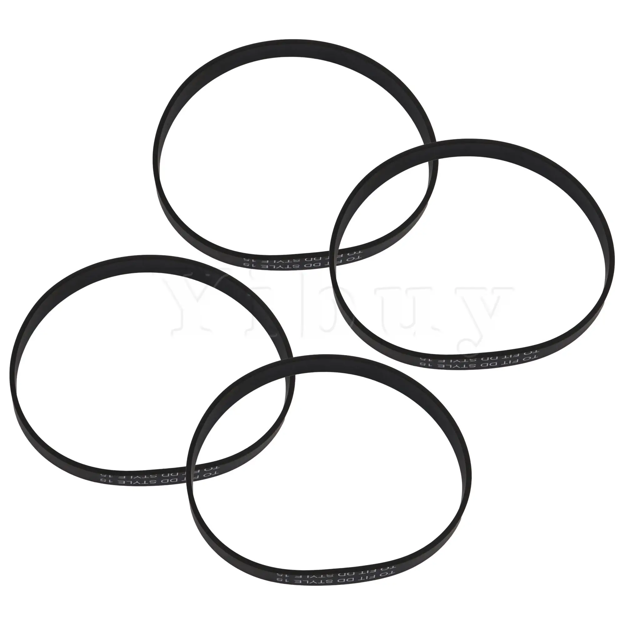 

4 вертикальных плоских ремня, запчасти для пылесоса, стиль 15, черные резиновые аксессуары