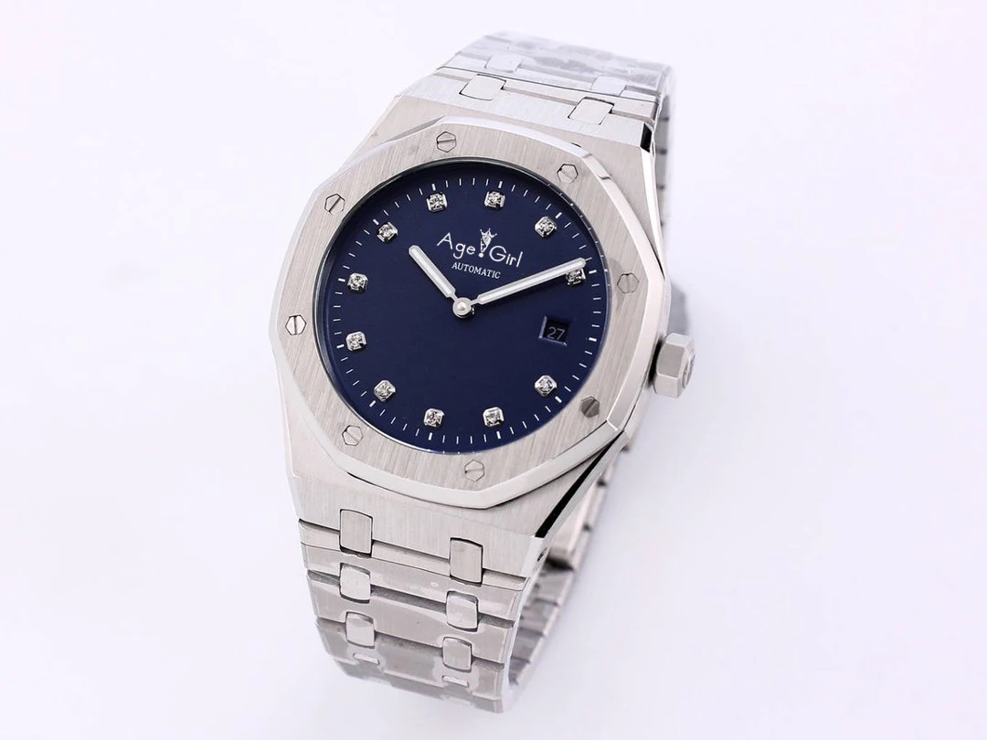 

2020 Luxury Brand New Men Watch Stainless Steel Automatic Mechanical Daimond Dial Blue Black Sapphire Royal 2 Hands Oaks AAA+