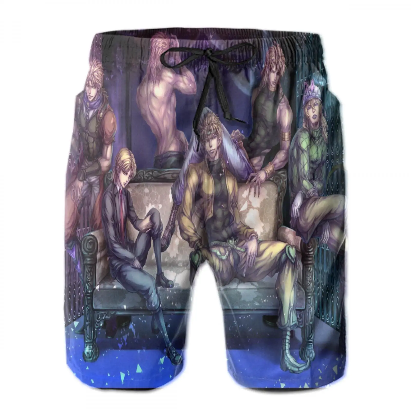 

Новинка 2021, водонепроницаемые пляжные шорты jojo, оригинальные трусики большого размера для взрослых, мужские трусики с необычным оформление...