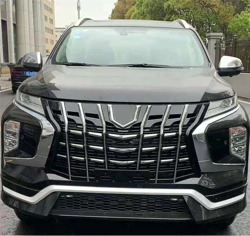 Абс Модифицированные передние гоночные решетки подходят для Митсубиси Паджеро Спорт Кар 2020 Маска сетки для решетки гриль на.