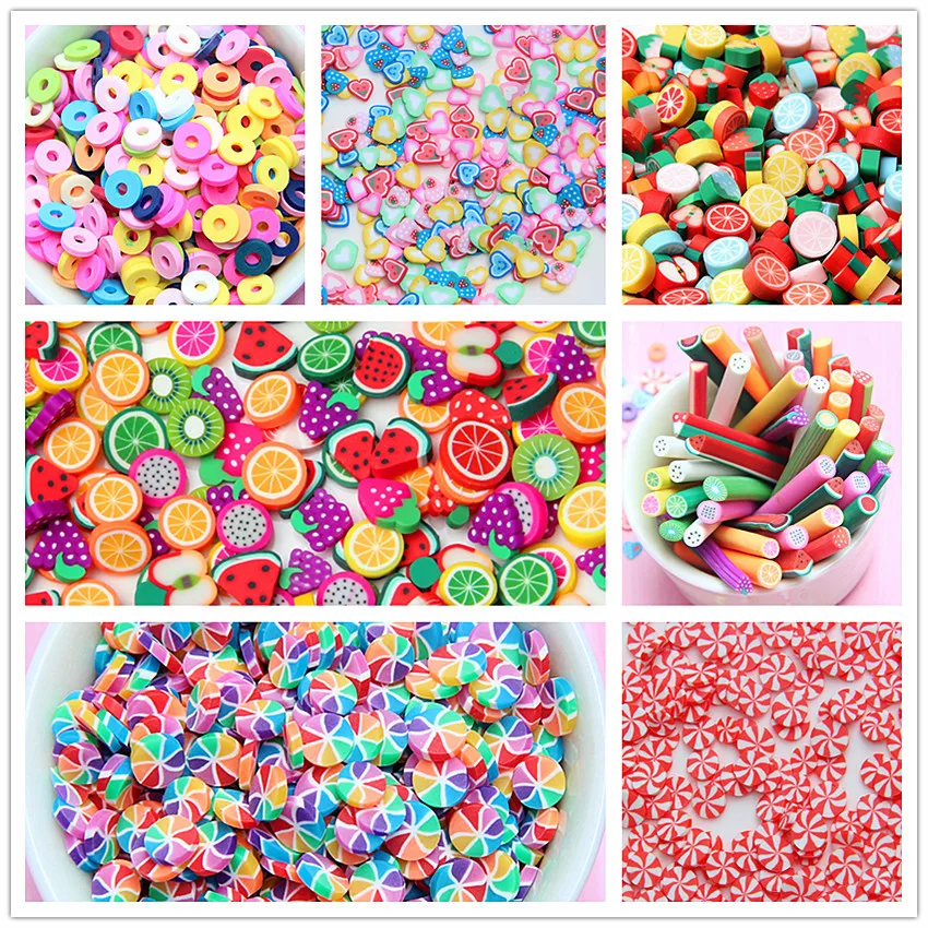 100 г/пакет фруктовые ломтики амулеты для клейкие аксессуары пушистых поделок