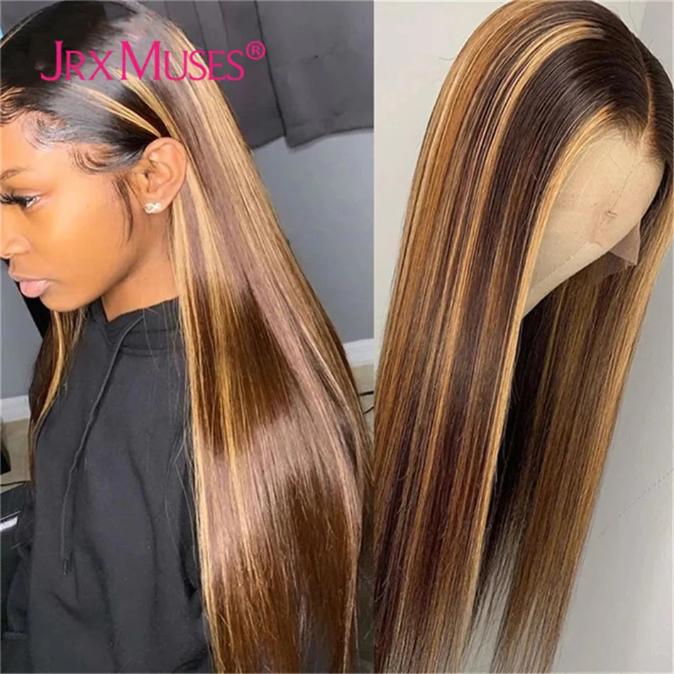 Парики блонд из человеческих волос 13 х4 дюймов с предварительно выщипанными