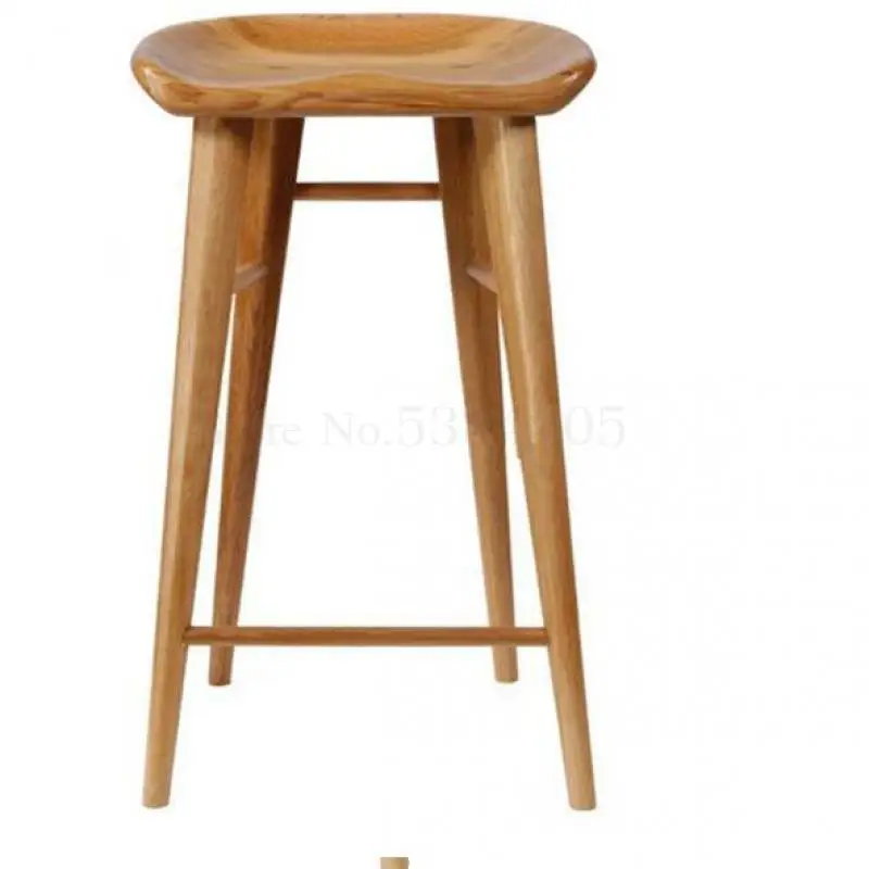 Барный стул из массива дерева обеденное кресло для дома скандинавский в виде