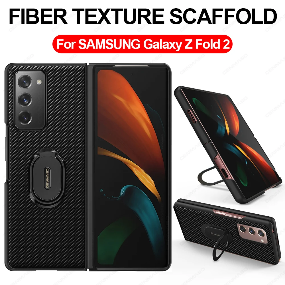 

Чехол для Samsung Galaxy Z Fold 2, чехол из углеродного волокна для Samsung Z Fold 2