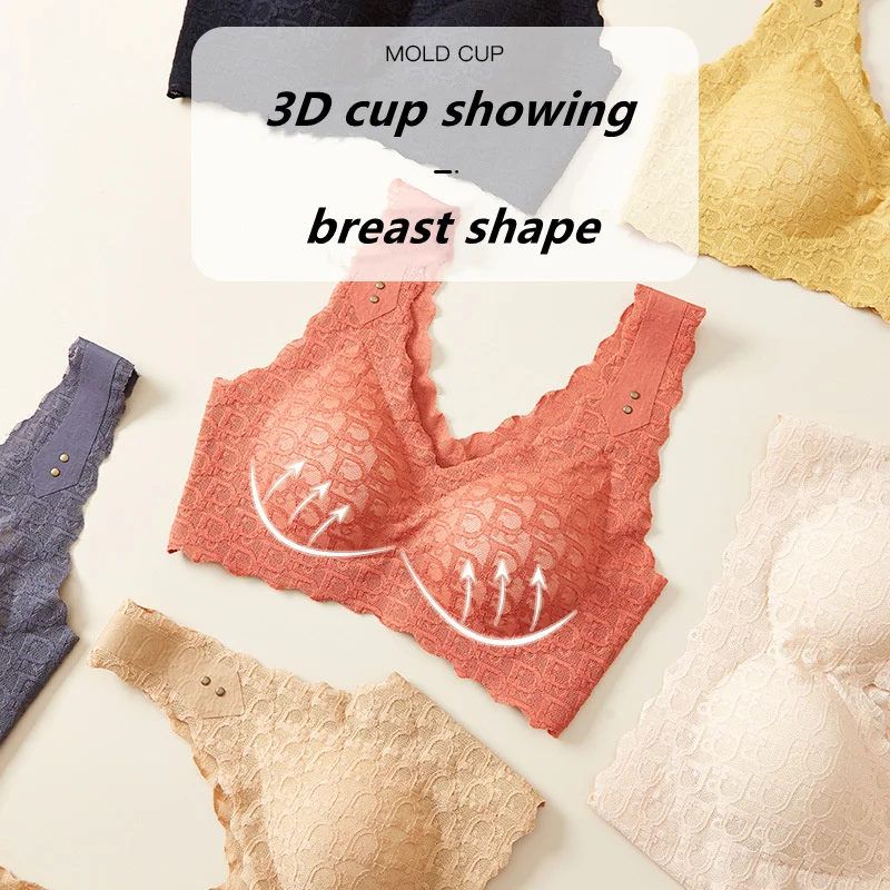 Кружевное нижнее белье для женщин сексуальный бюстгальтер без косточек