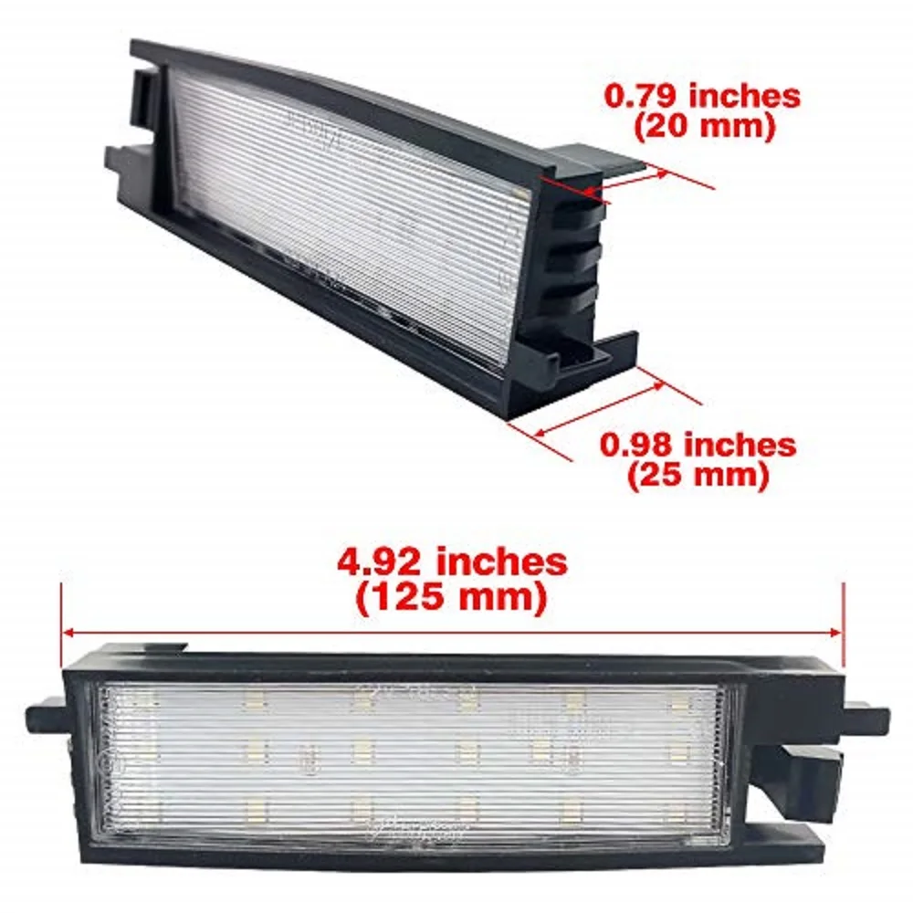 2x светильник для номерного знака Toyota RAV4 MK2 MK3 05 15 Auris 12 19 Yaris 99 Avalon Scion iM 14 Solara 97