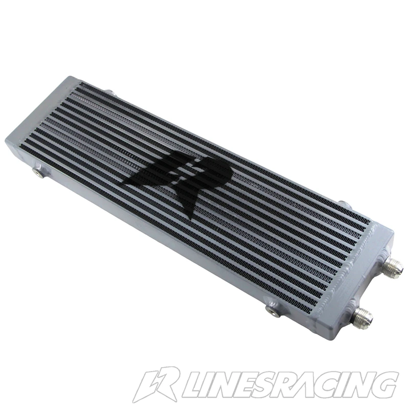 

Universal Dual Pass Bar & Plate Oil Cooler 18.5"x5.5"x1.58" Core Large