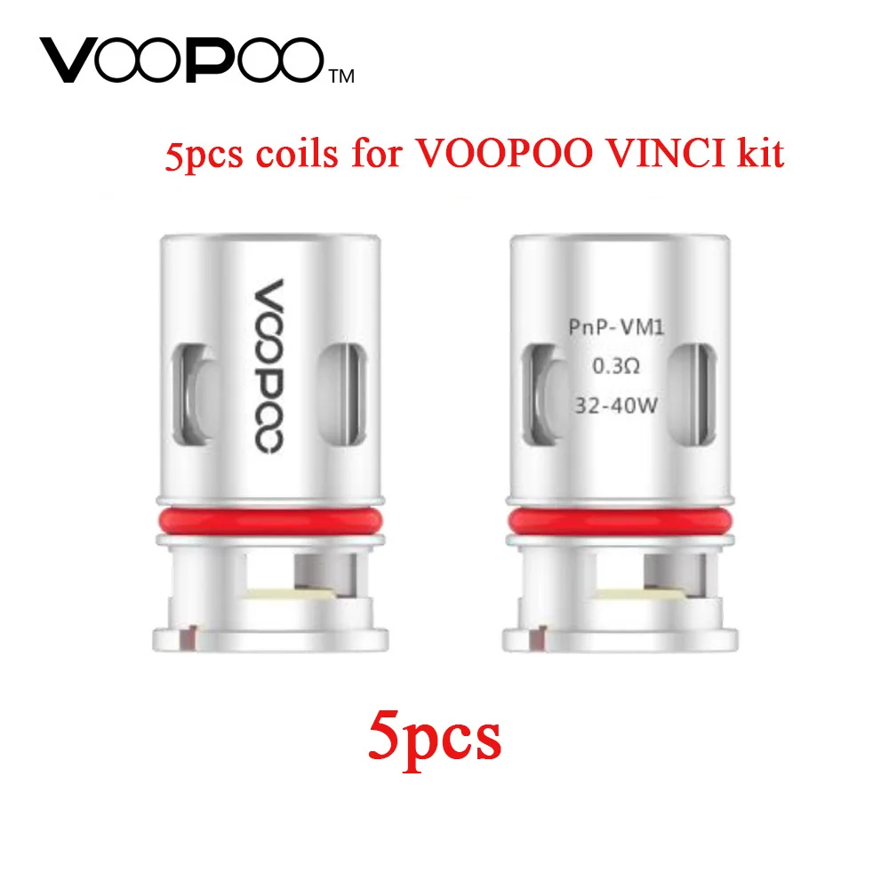 0.3ohm PnP VM1 5pcs Испания! VOOPOO VINCI Mod Pod Vape комплект с аккумулятором 1500mAh и 5,5 мл Pod вейп-комплект электронной сигареты против Drag Nano/Drag 2 - Цвет: 0.3ohm PnP VM1 5pcs
