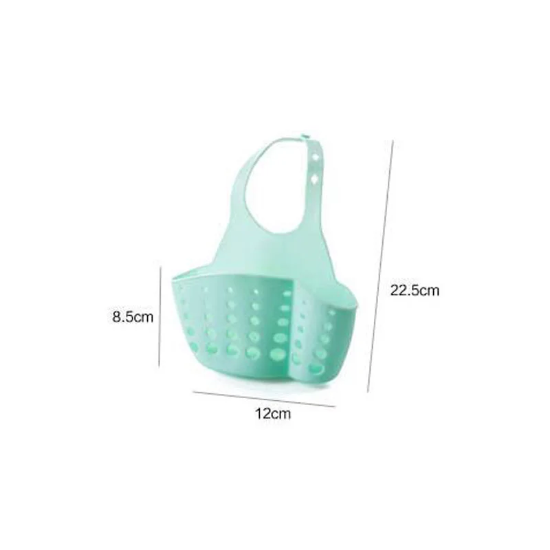 

1Pcs Kitchen Sink Soap Sponge Holder Adjustable Snap Hanging Drain Basket Storage Shelves