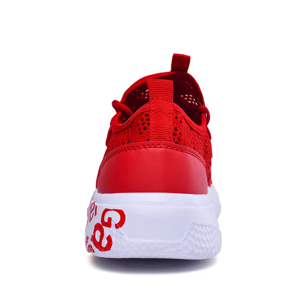 Мужские дышащие Сникеры Мужская обувь для взрослых цвет красный черный серый