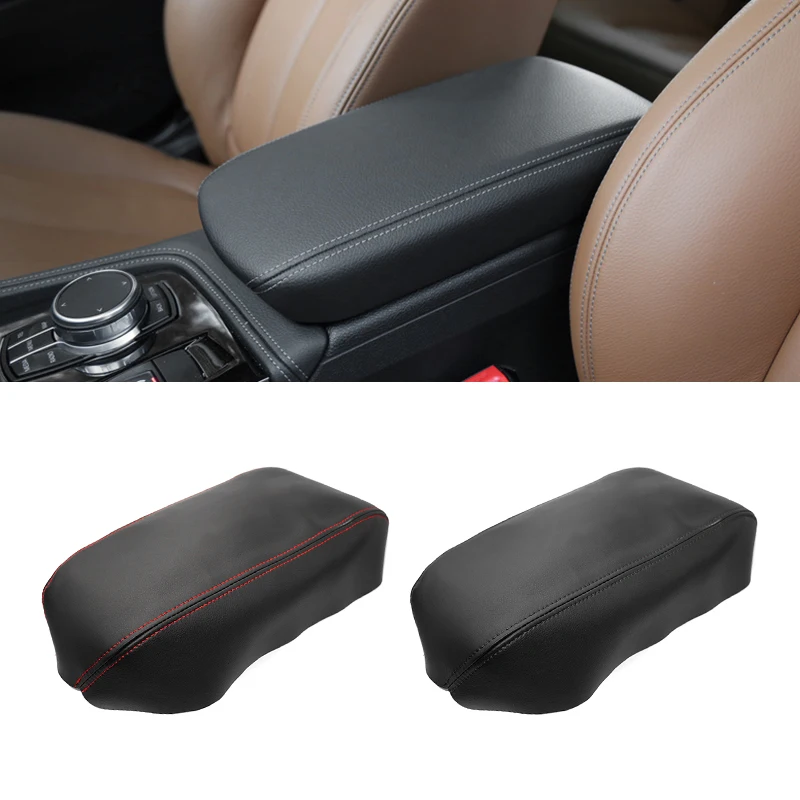 

For BMW 1 Series F20 2016 2017 2018 2019 2020 Microfiber Leather Car Interior Center Console Armrest Box Cover Protective Trim