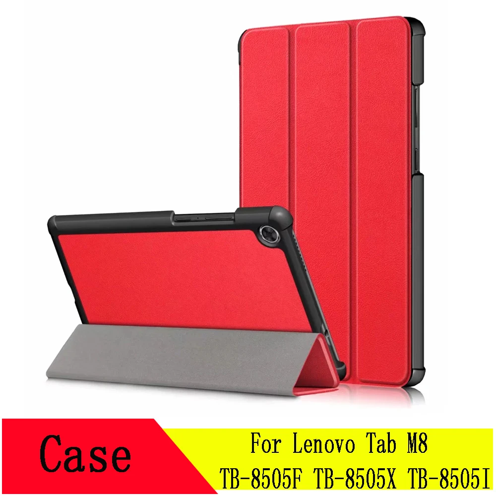 Чехол из искусственной кожи складной чехол подставка для Lenovo Tab M8 планшета с