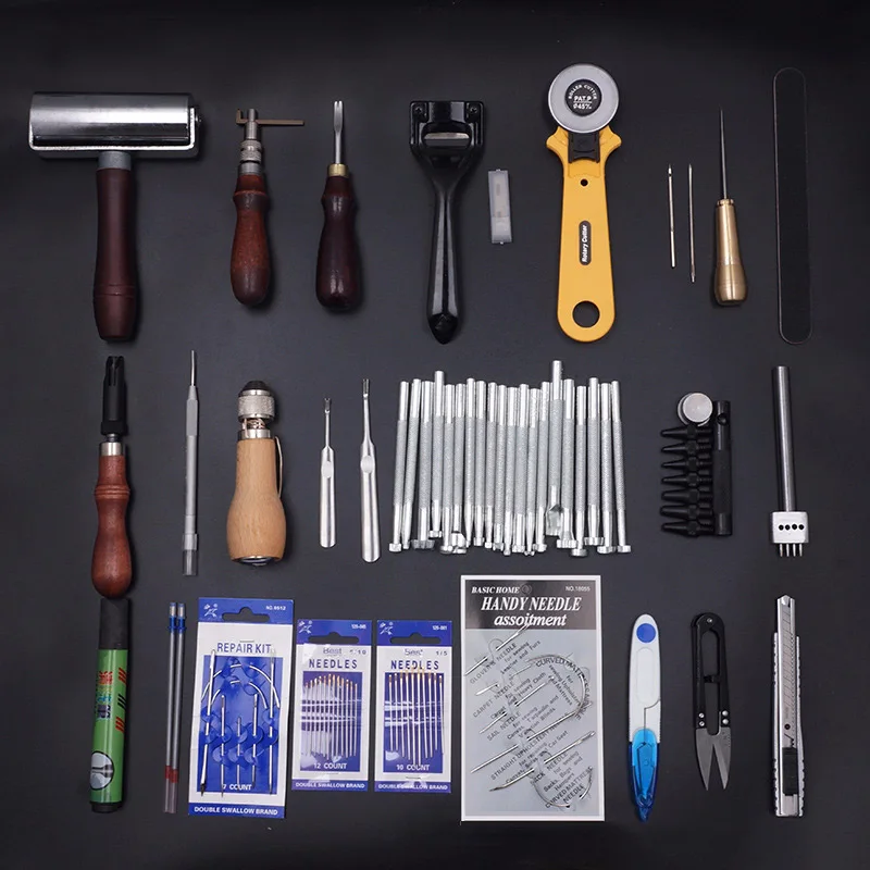 Кожанный ремесленный инструмент DIY ручной набор для шитья инструменты кожаных