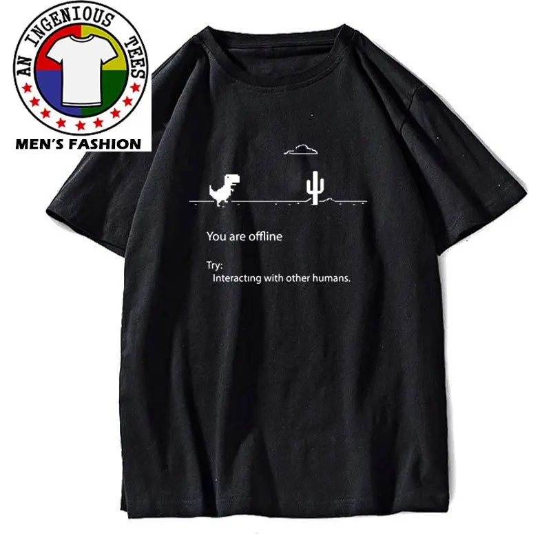 Футболка мужская с круглым вырезом и принтом «You Are OFF»