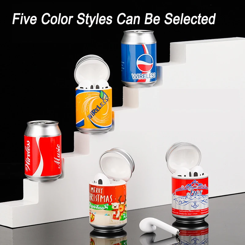 

CK-Pro Mini Bluetooth TWS Earphone HIFI Stereo Wireless Headphones Automatic Connection Coke Bottle Design For Huawei Xiaomi