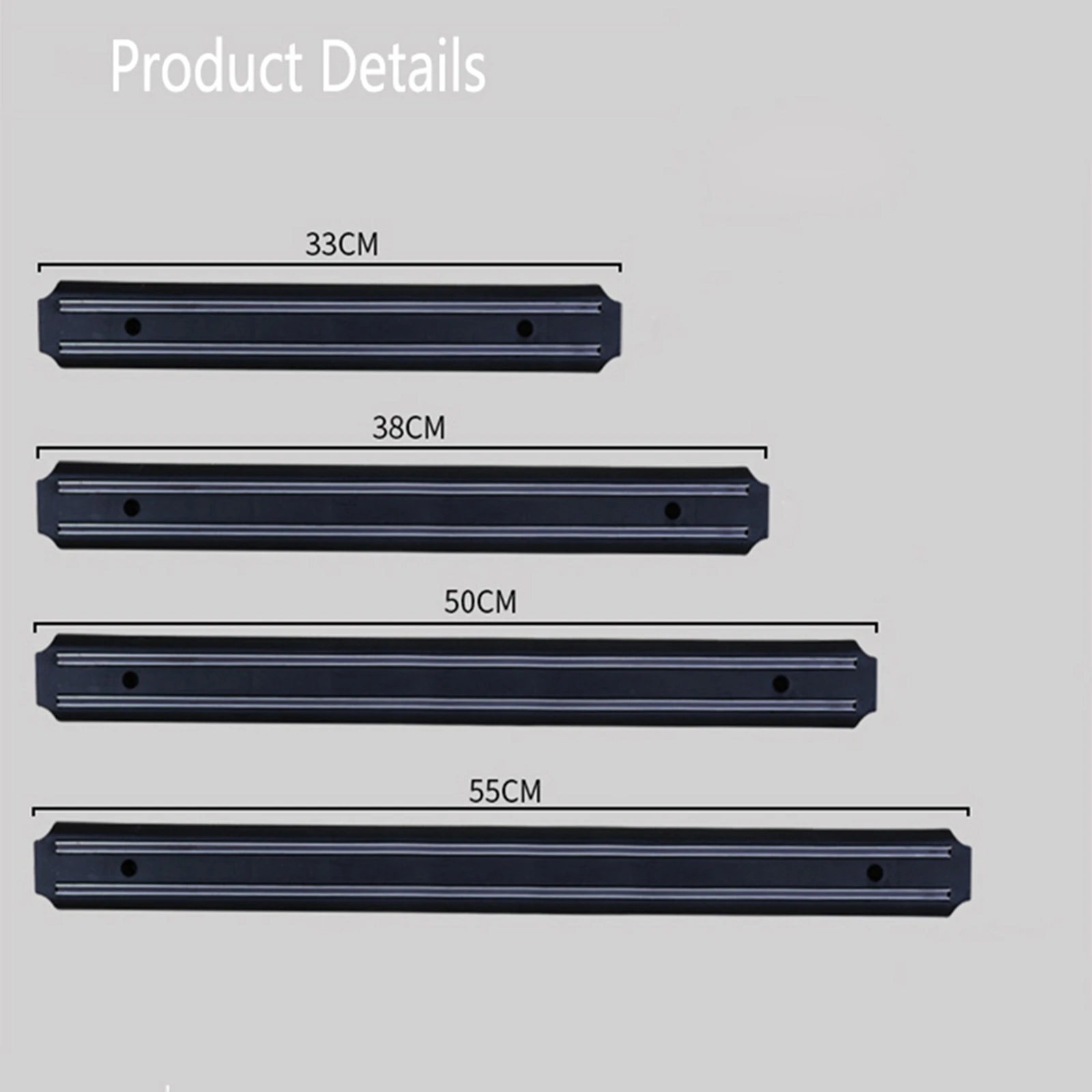 

Magnetic Knife Holder Powerful Wall-mounted Rectangular Appearance Multipurpose Kitchen Shelf