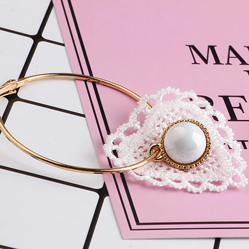 10 шт. Diy серьги Брошь вышивка Любовь Роза цветок материал кулон красивый белый