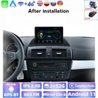 Мультимедийная магнитола для BMW X3, мультимедийный видеоплеер на платформе Android с четырехъядерным процессором, GPS-Навигатором, сенсорным экраном 2.5D, BT, SWC, для BMW X3, E83, 2004 - 2012