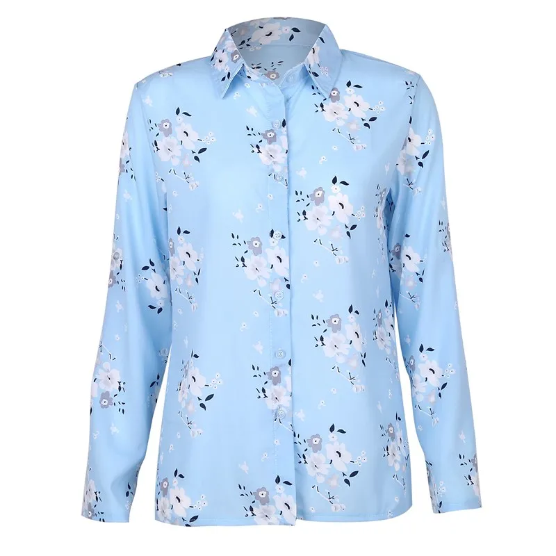 

Women Tops Blouses 2020 Summer Elegant Long Sleeve Print V-Neck Chiffon Blouse Female Work Wear Shirts Plus Size 5XL Lapel Blusa