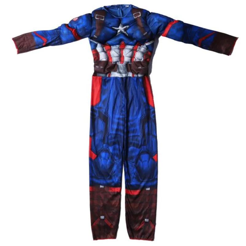 Костюм супергероя Мстителей для мальчиков и девочек детский Косплей Капитана