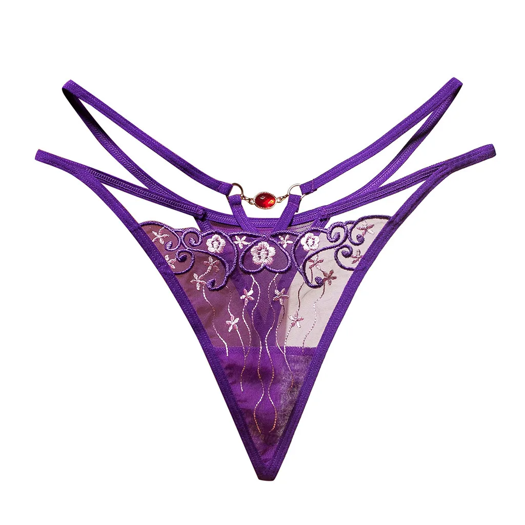 

Sexy Women Lace Thong Lingerie Underpants Ladies Fashion Solid Color Briefs Underwear Soft Interior