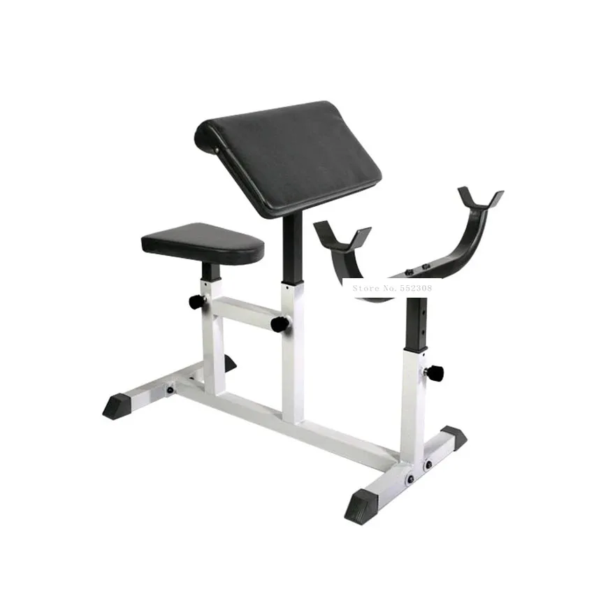 

YFCM-6 Bicep Exercise Chair Stool Fitness Barbell Pastor Chair Biceps Training Shelf Rack Frame Board Indoor Training Equipment