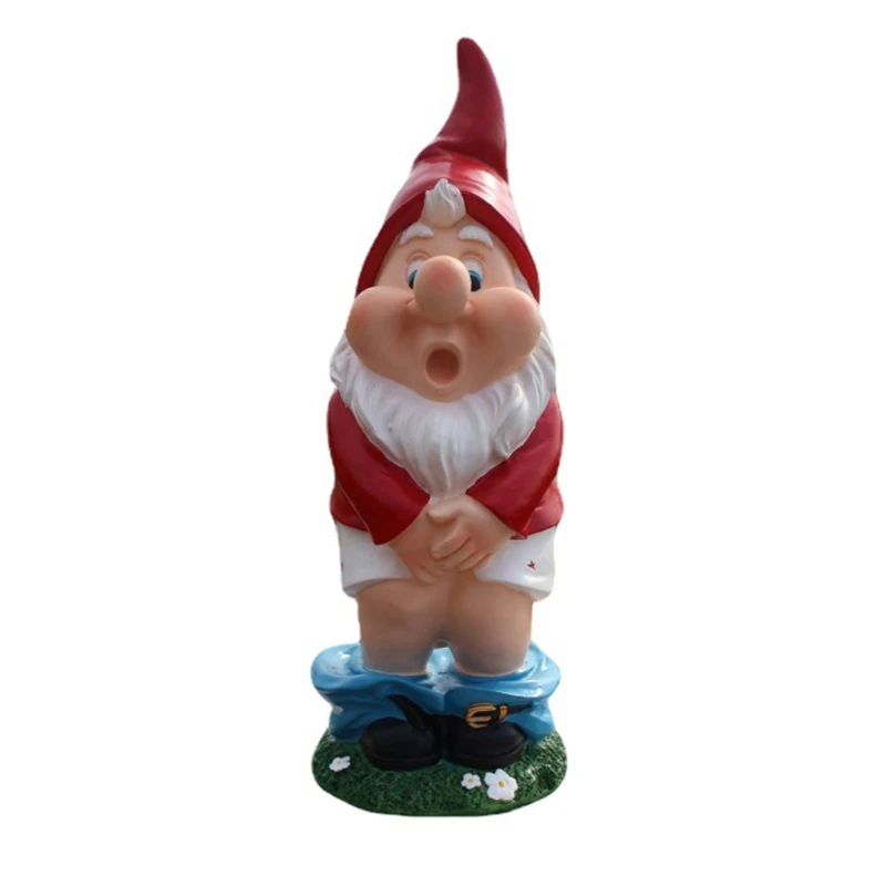 

LXAF Funny Garden Gnome Statue Dwarf Ornament Outdoor Garden Cute Cartoon Sculpture Creative Art Crafts Home Craft Work Decor