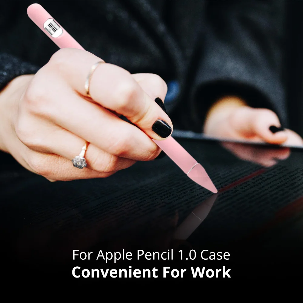 Цветной Мягкий силиконовый чехол для Apple Pencil 1 го цвета защитный планшета