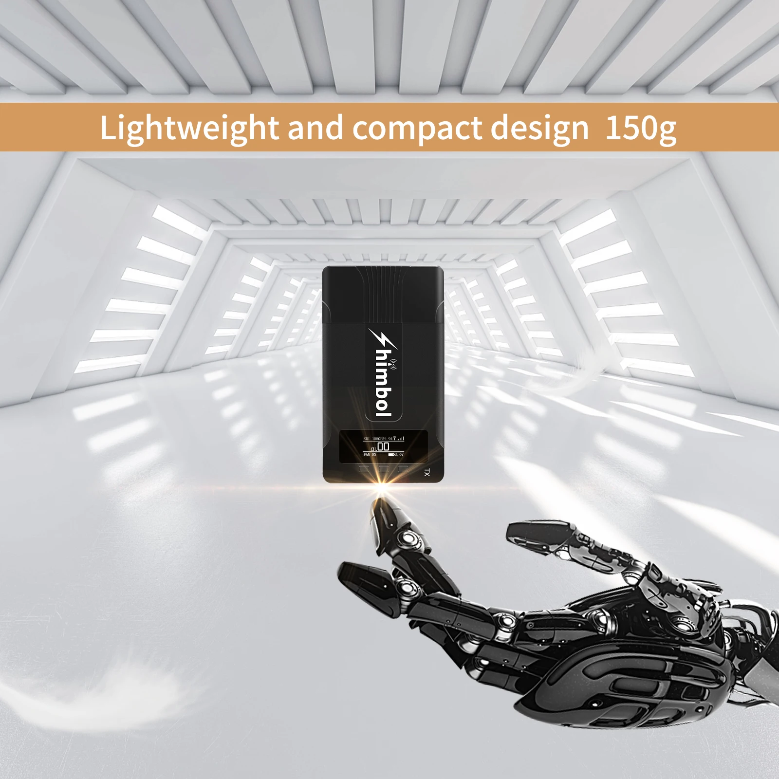 

SHIMBOL Wireless Video Transmission System 200m HD Image Transmitter Receiver SDI 1080P for Photography Camera VS ATOM 500