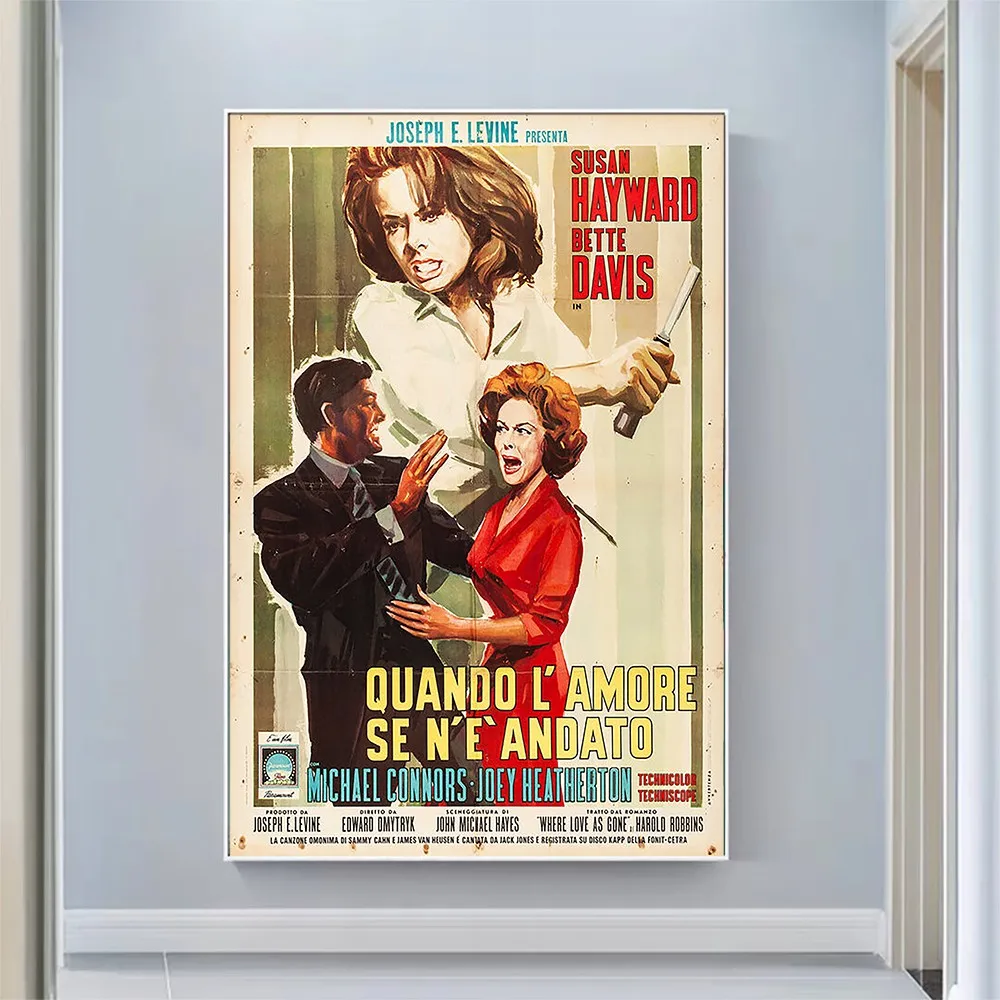 

V2101 Where Love Has Gone Vintage Classic Movie Wall Silk Cloth HD Poster Art Home Decoration Gift