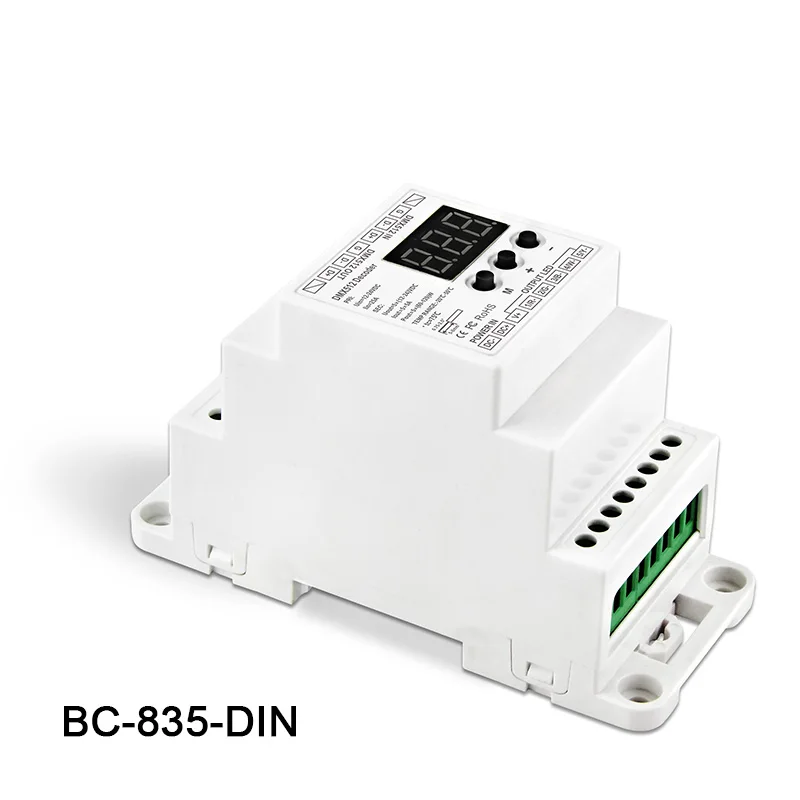 BC-835-DIN DC12-24V вход 5A * 5CH выход контроллер декодера для светодиодной ленты CV PWM DMX512/1990