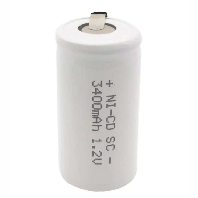 Высококачественный никель кадмиевый аккумулятор SC 1 2 В 15 шт. 3400 мА · ч